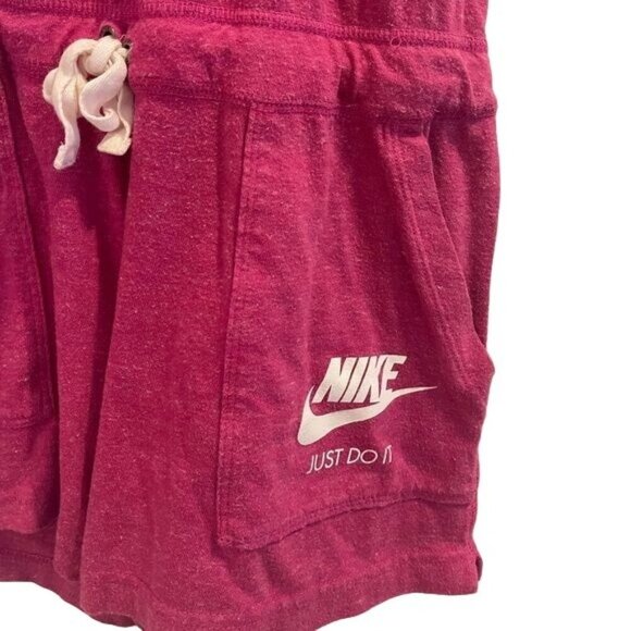 Nike Pink Logo Drawstring Drop Waist Racerback Romper - Picture 4 of 7